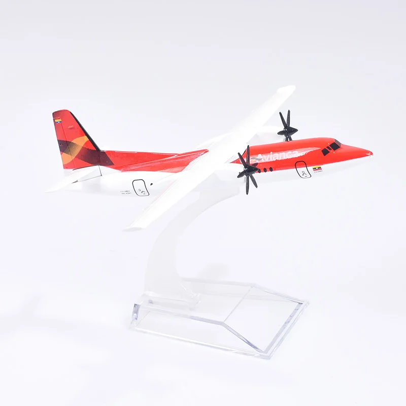 JASON TUTU ERJ145 Fokker F50 aereo pressofuso in metallo scala 1/400 aerei Avianca FK50 modello di aereo modello di aereo Dropshipping