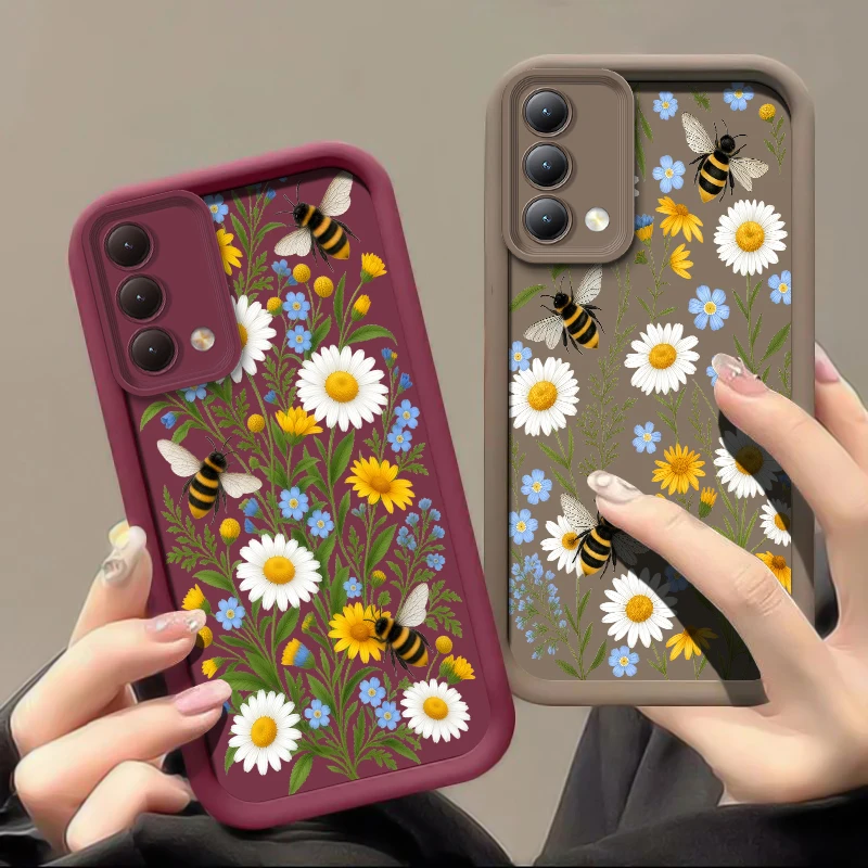 Cute Honeybee Flower Pattern P - Phone Cases Oppo ulasan dan harga