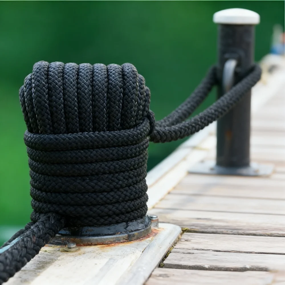 8 mm breites und 10 m langes Haushaltsseil, einadriges, massives, geeignet für Outdoor-Camping und Wandern – Detail 3