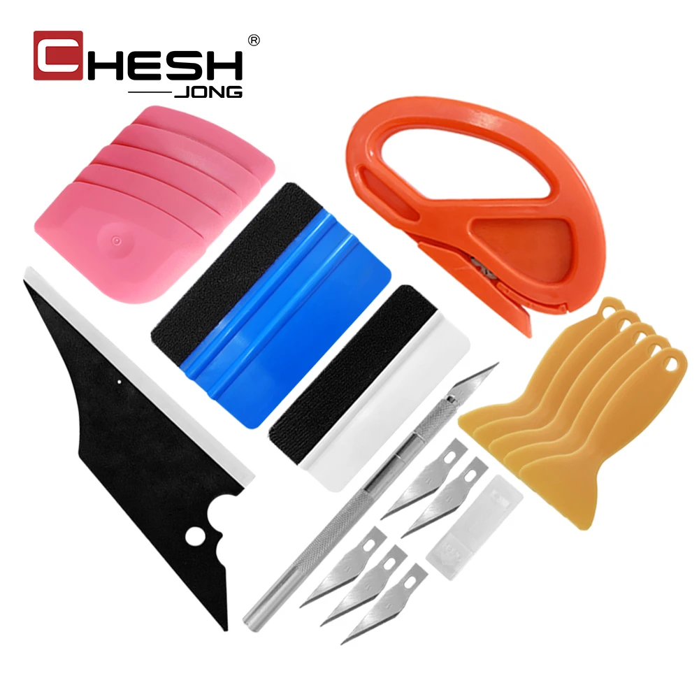 Car Sticker Tool Vinyl Spatula Window Tinting Tool Plastic Scraper Non-marking Tape Traceless Heat Shrink Tubing Waterproof