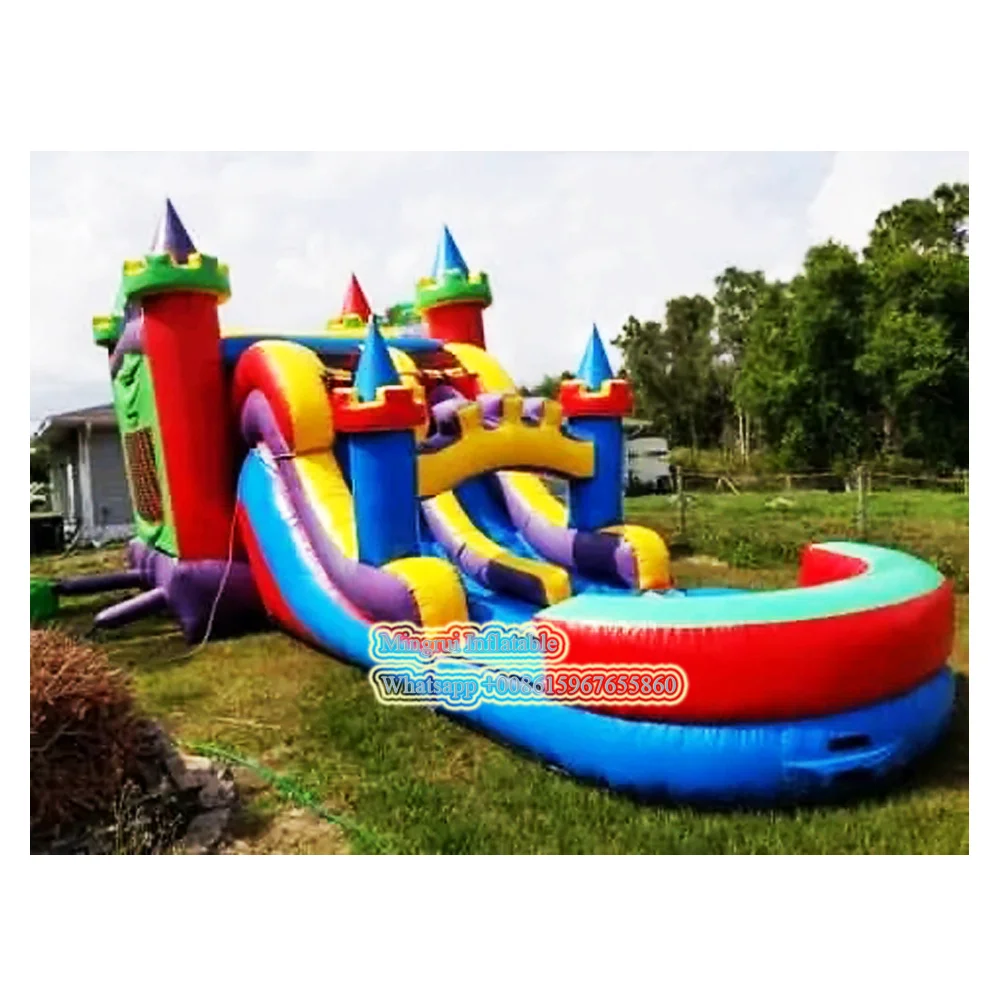 Giant water slide combo sale 3in1 inflatable Bouncer Slide Combo