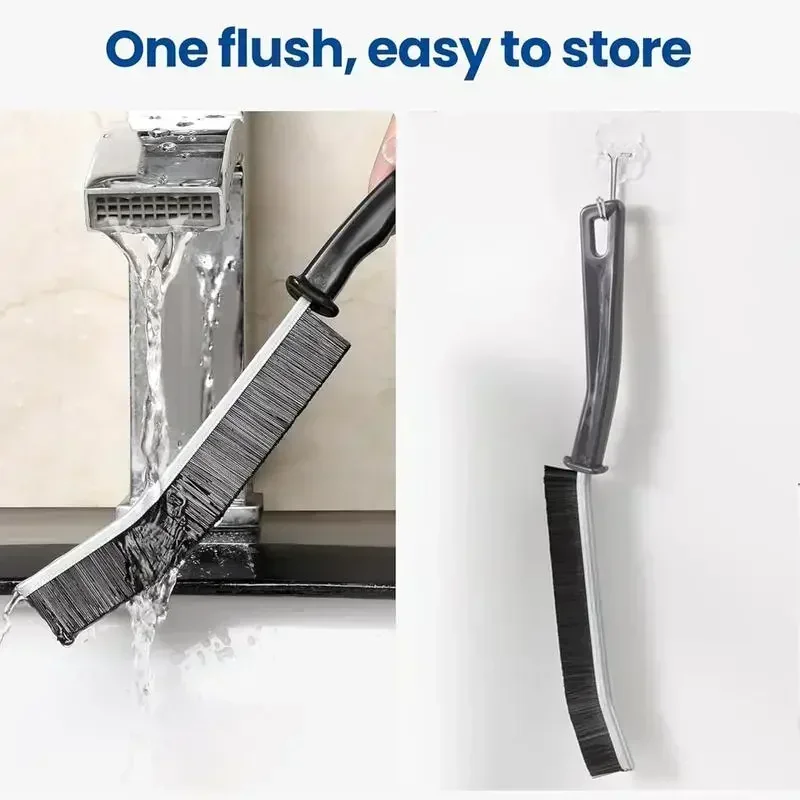 Escova de limpeza de fendas de 5 peças com melhor classificação! Ferramenta de abertura de cerdas duras multifuncional purificador de azulejos para banheiro cozinha doméstico