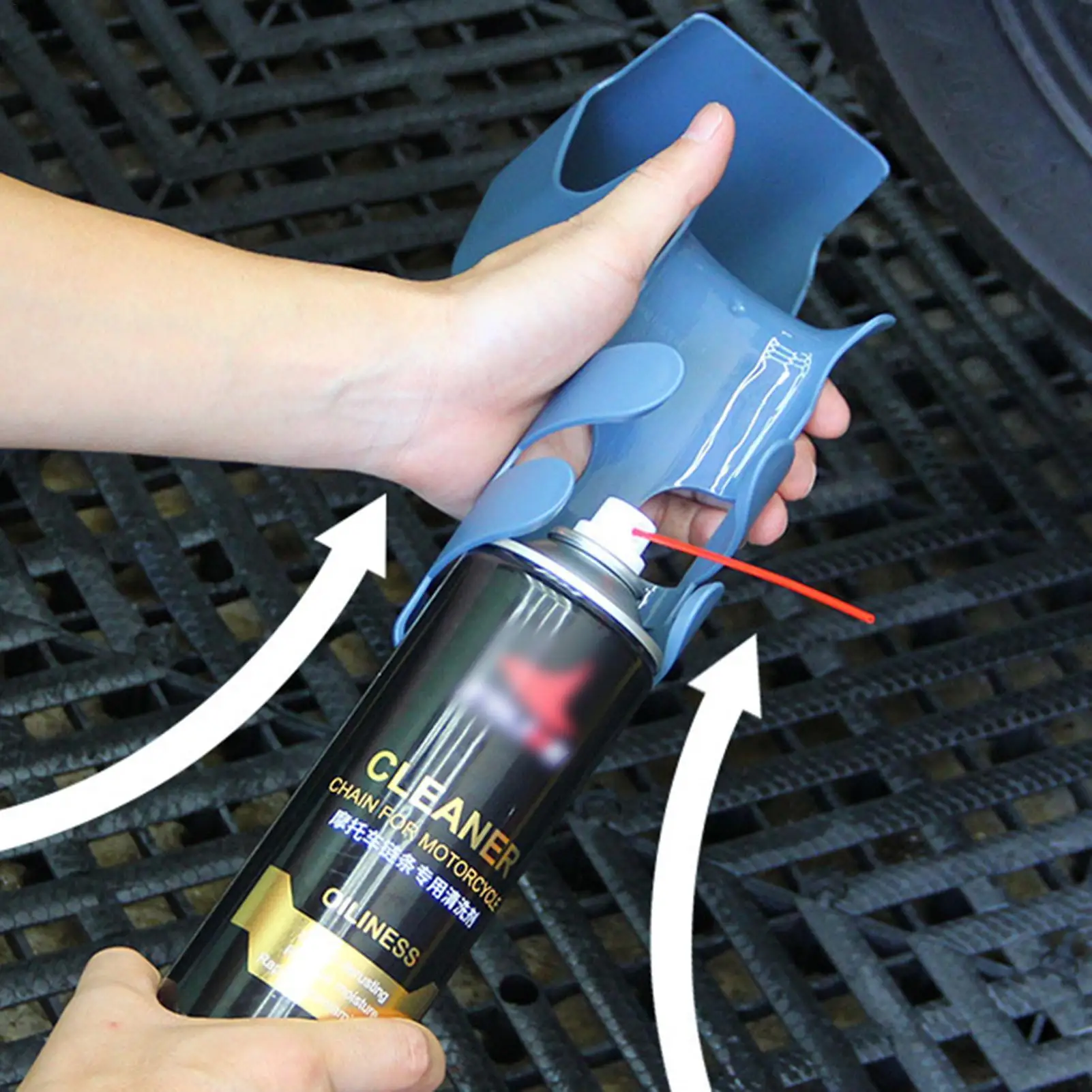 Motorcycle Bike Chain Oil Storage Tool Box Chain Cleaning Oil Splash-proof Tool Cycling Cleaning Kit Bicycle Accessories