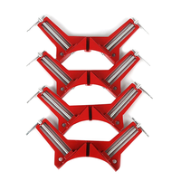 A32P_4Pcs 90 Degree Right Angle Clip, Angle Frame Corner Clamp Fixed Woodworking Frame Clamp for Glass Holder