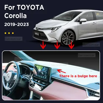 適用於豐田卡羅拉E210 2019-2023的儀錶板保護墊,汽車配件,儀錶板遮陽防紫外線地毯墊 8 最佳銷售 豐田卡羅拉 E210 兩廂車 - №6