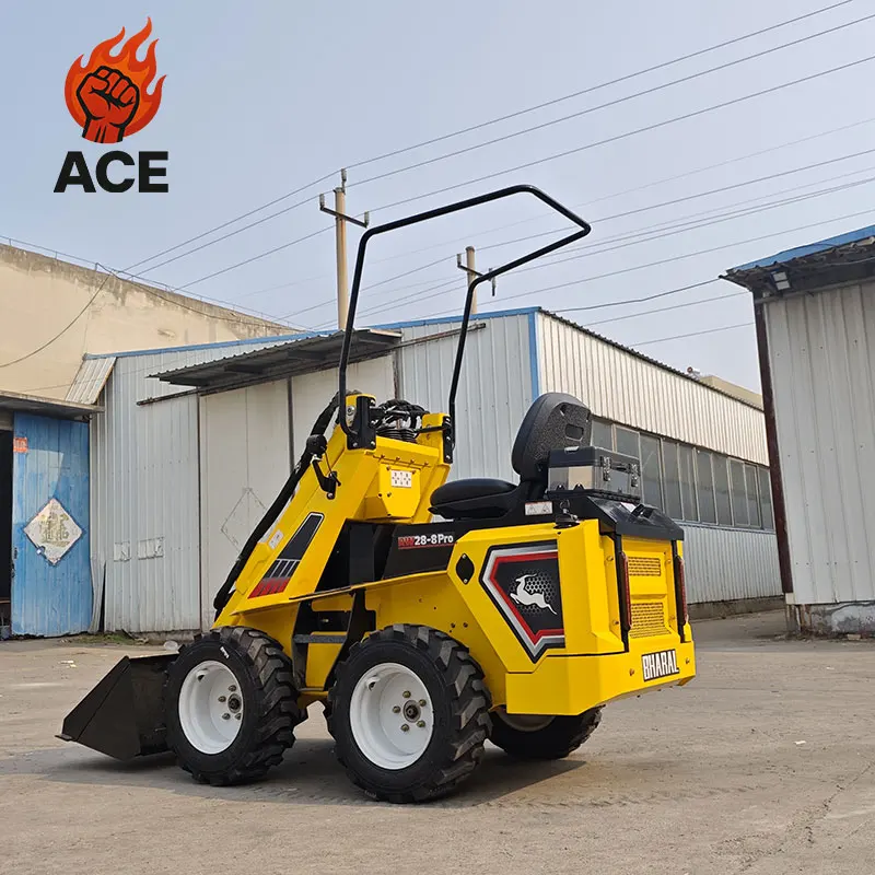 

China Wholesale Compact Skid Steer Loader customized crawler Mini Skid Steer CE/EPA Cheap Skid Steer Mini Loader with muchler