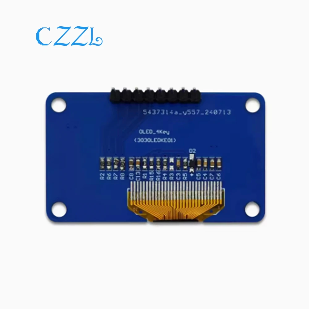 Módulo de exibição OLED de 0,96 polegadas Módulo de tela 12864 com matriz e teclados de 4 teclas Driver IIC SSD1306