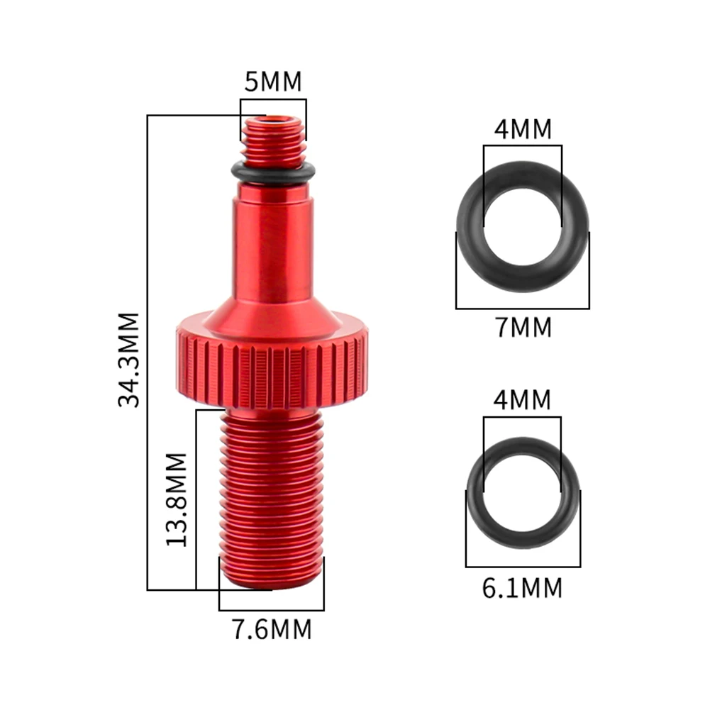 Bicycle Rear Shock Air Pump Valve Adapter Tool For DT For Monarch Air Inflator With SpareO-ringsBikeAccessories