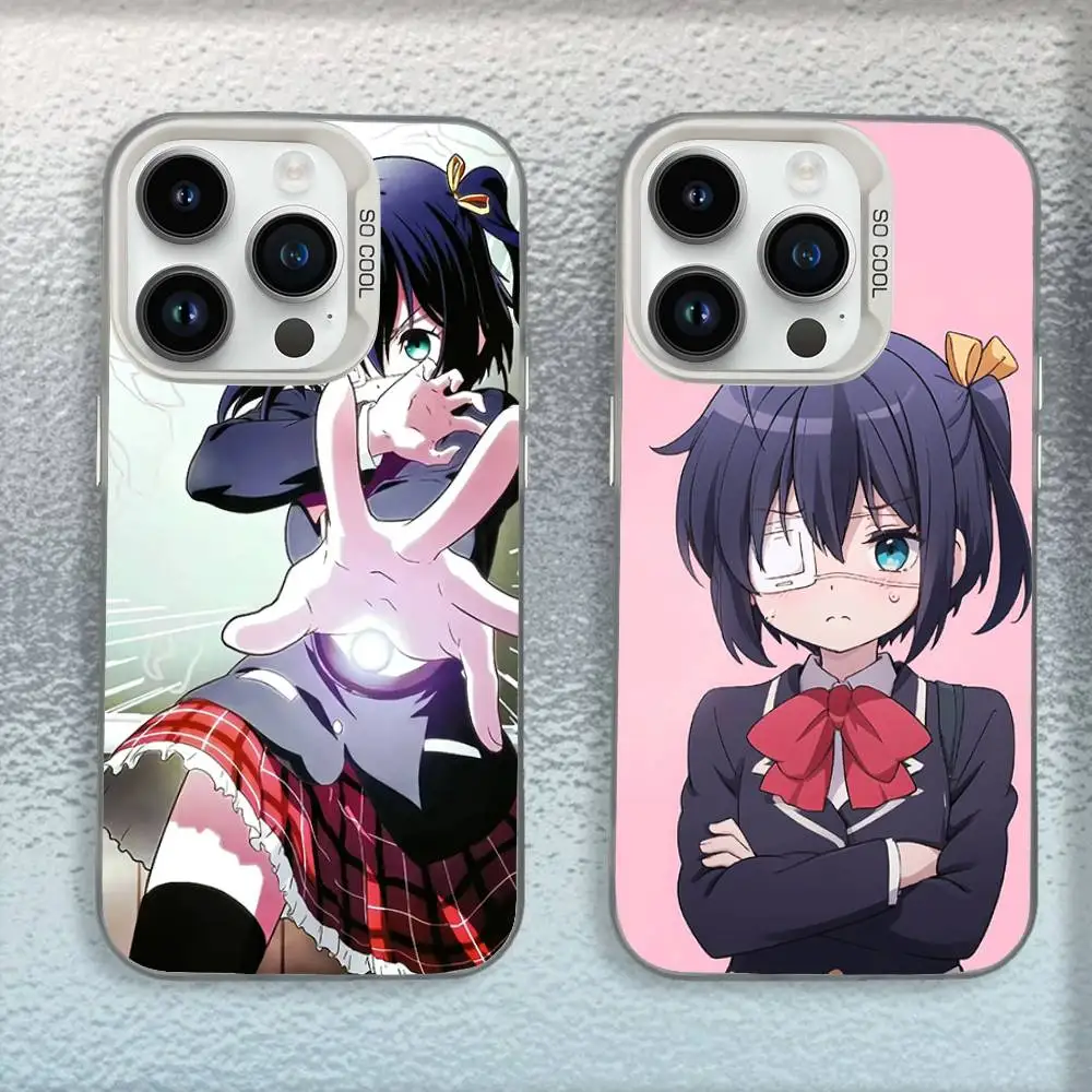 

Anime Rikka T-Takanashi Phone Case For iPhone 16,15,14,13,12,11,Mini,Pro,E,MAX White Candy Matte Shockproof Cover