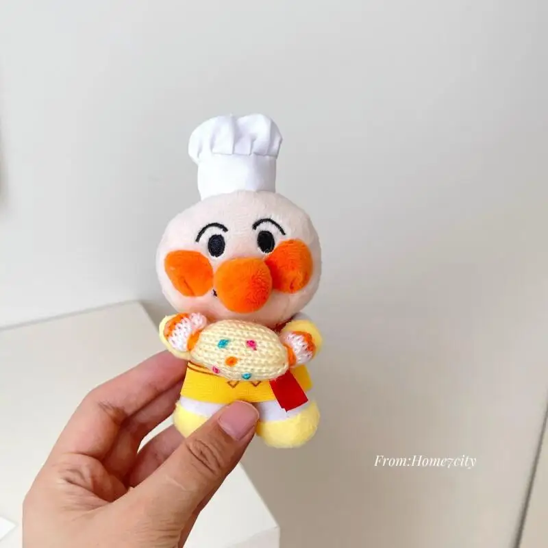 Japanese Anime Anpanman Dessert Chef Soft Plush Doll Door Handle Protective Cover Room Cartoon Decoration Friends Birthday Gift view 4