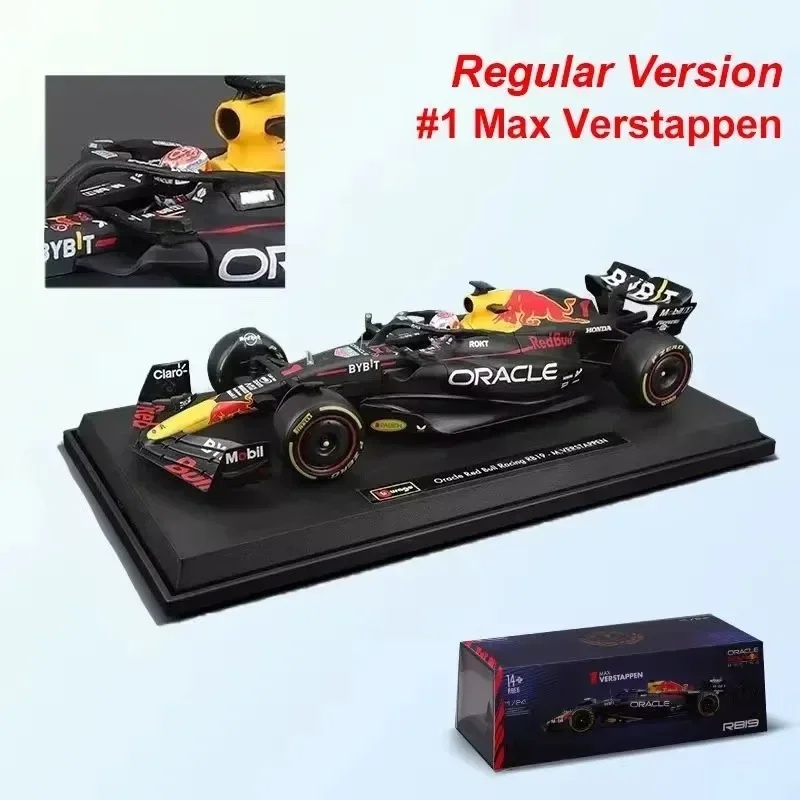 میں اسٹاک 1:24 2023 Bburago F1 Miniature Ferrari Sf23 Red Bull Rb19 Amg Benz W14 Alloy Miniature Diecast ماڈل کرسمس کڈ گفٹ