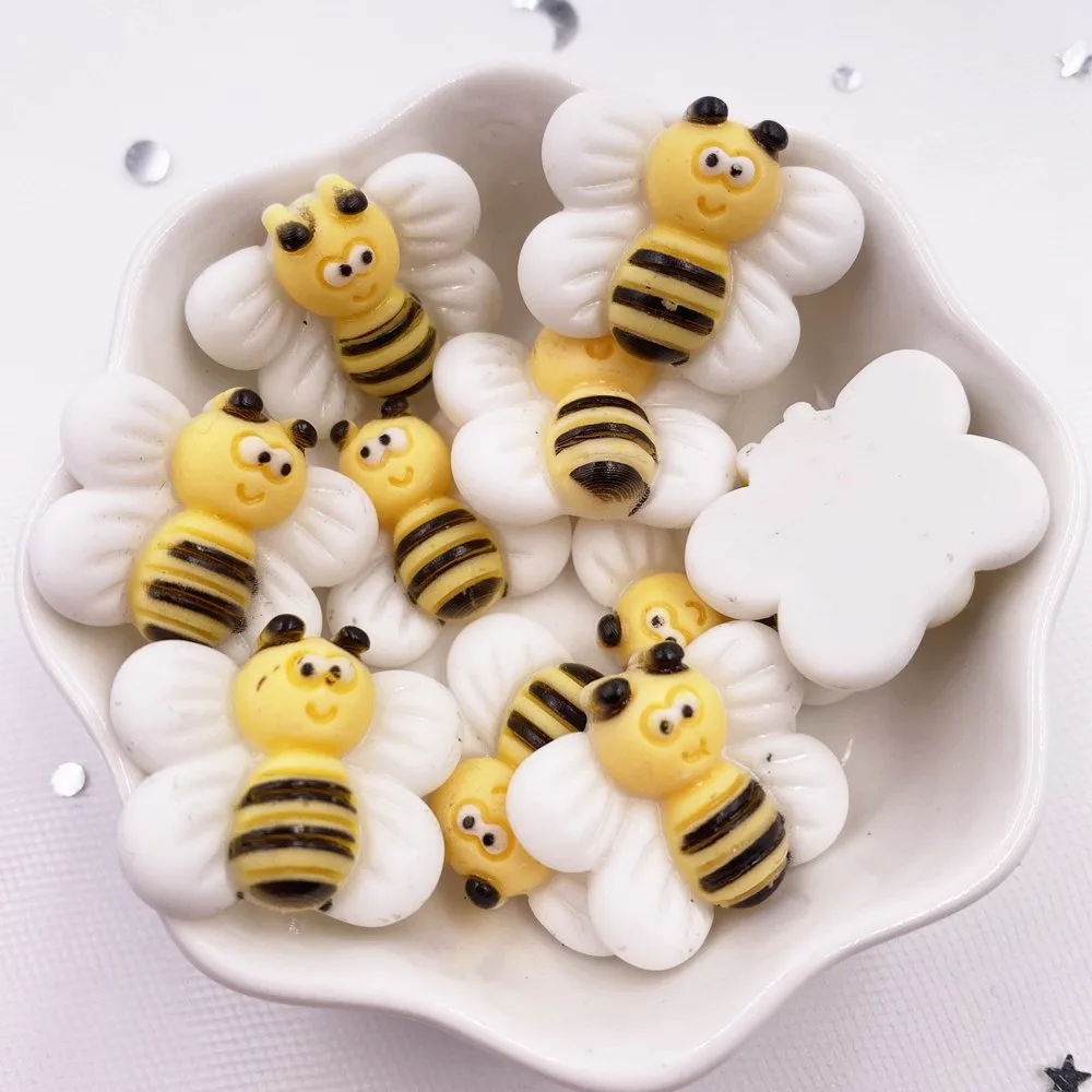 Hand Painted Resin Kawaii Colorful Cartoon Animal Flatback Stone Figurine 10PCS Scrapbook DIY Decor Home Accessories Crafts