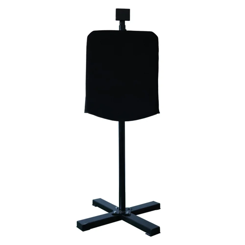 펜싱 타겟 수직 인간형 스탠드 내구성 블랙 파우더 코팅 사격 타겟 스탠드