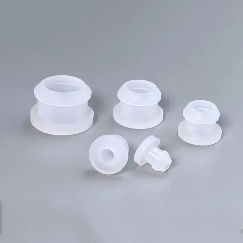 1-10Pcs Transparent Silicone Rubber Through-hole Snap-on Hole Plug Blanking End Caps Seal Stopper 4.5mm to 50.6mm image 6