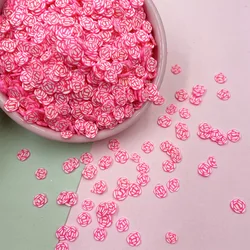 50g Cute Rose Flower Polymer Clay Slices Fake Sprinkles for Slime Filling DIY Nail Art Decoration Shaker Accessories Crafts