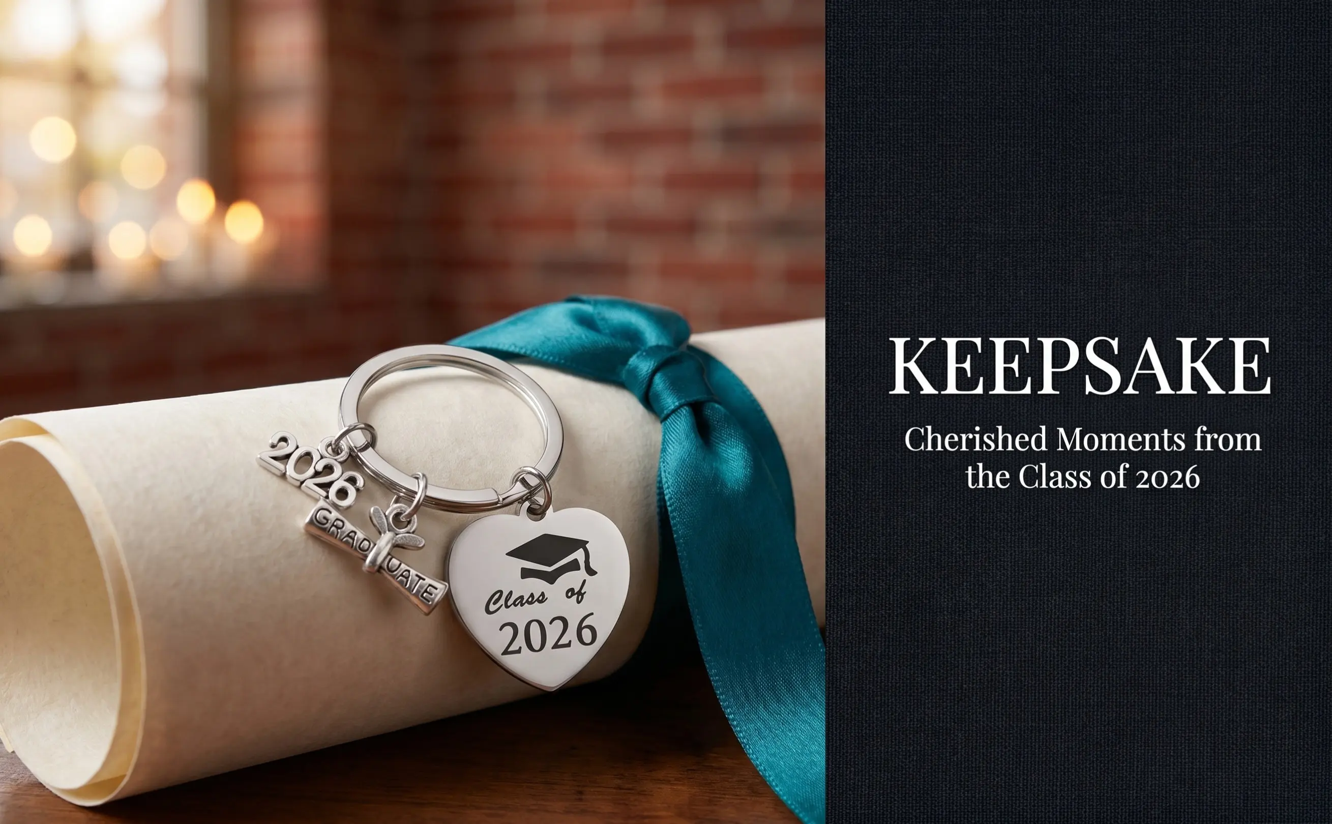 Class of 2026 Graduation Keychain Stainless Steel Inspirational Pendant Backpack Charm Graduation Season Gift for Seniors