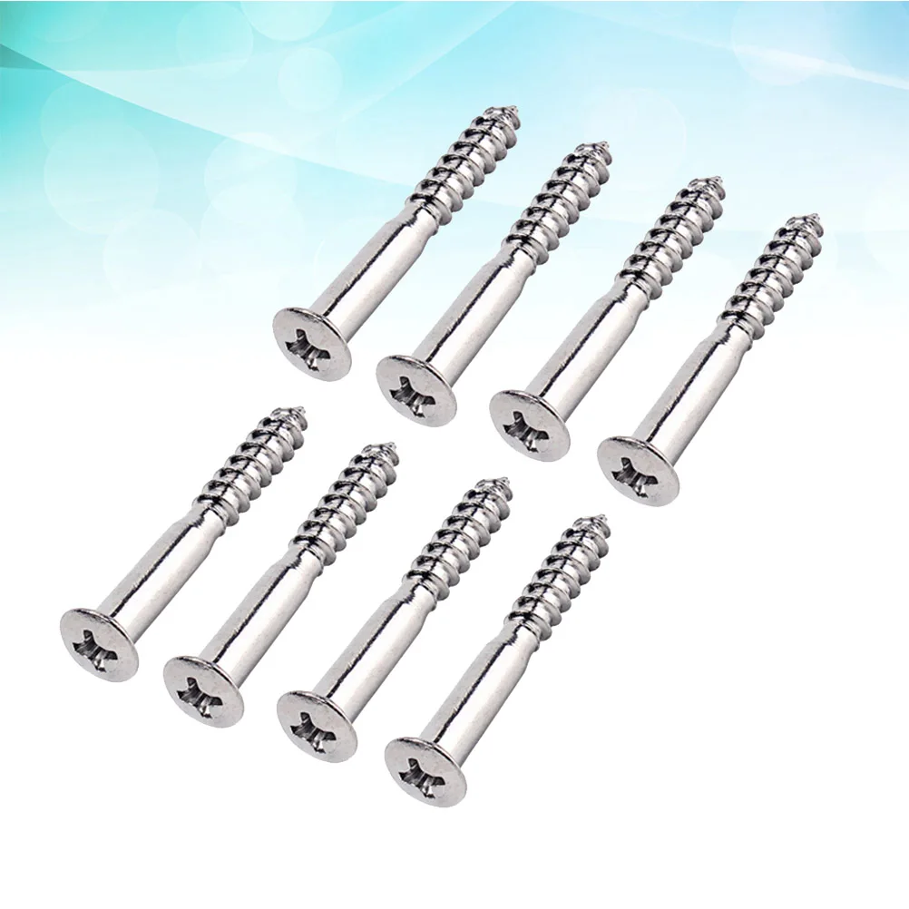 

16 Pcs Reinforcement Plate Screws for Guitar Neck Mounting Steel Accessories High Quality Durable Electric Bass