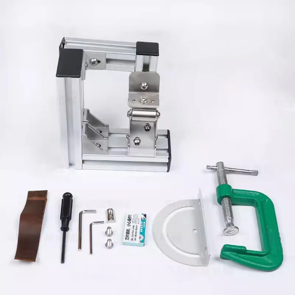 XIMU Professional Leather Peeling Machine DIY Handmade Leathercraft Manual Skiving Paring Tool Sharp Splitter Skiver XM-01