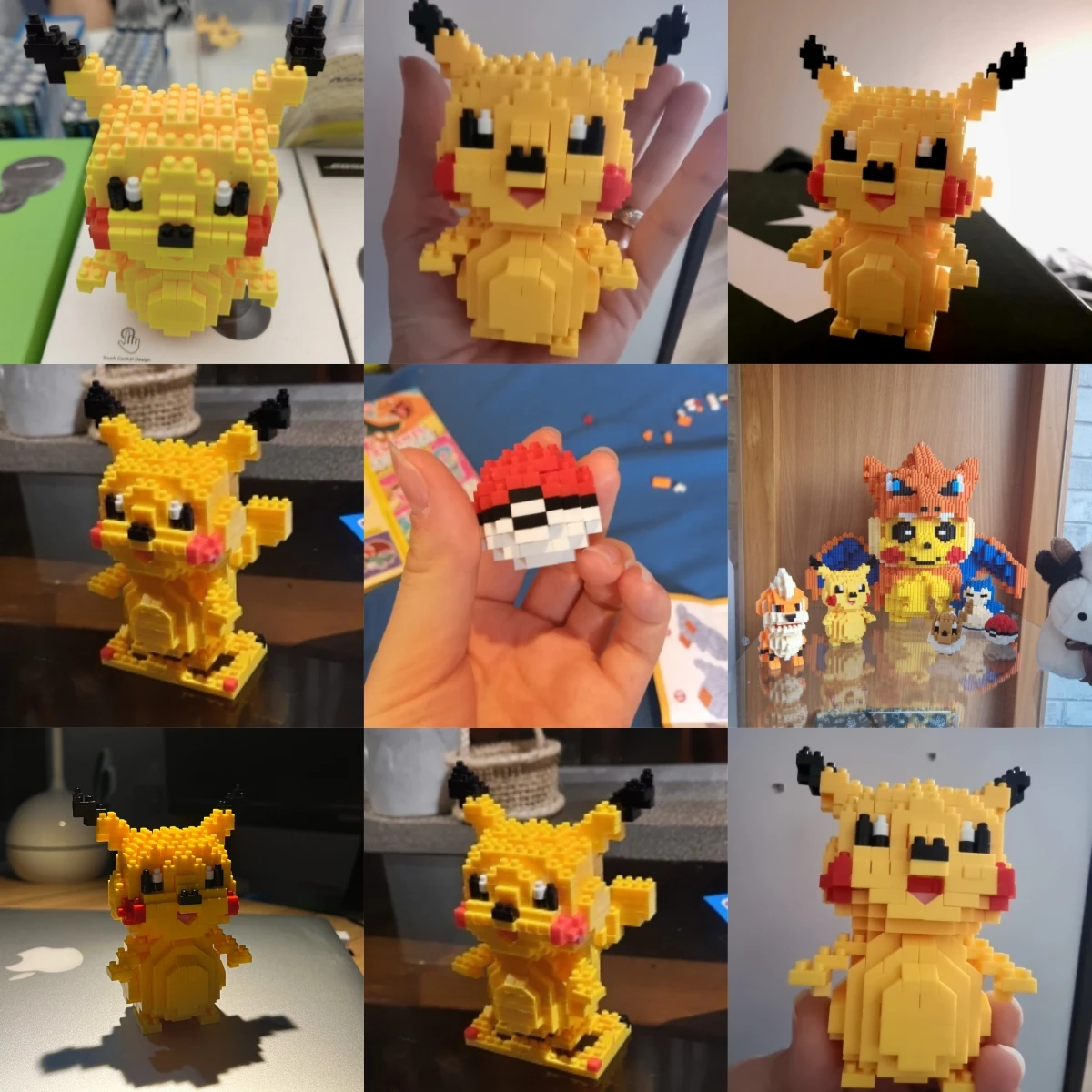 Pokemon piccola costruzione Pokemon Nanoblock Cartoon Pikachu modello animale gioco educativo grafica Pokemon giocattoli per bambini compleanno