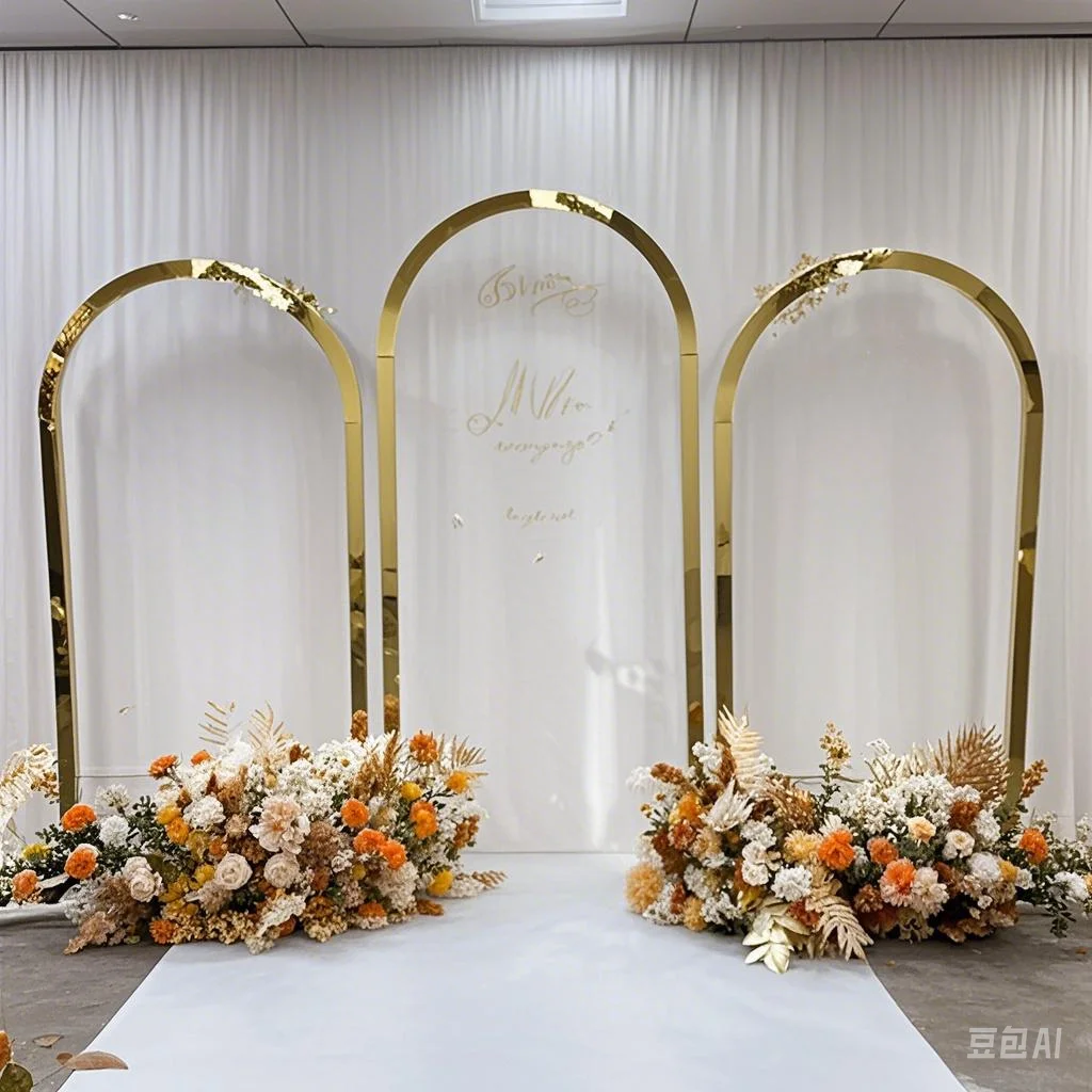 

Latest Wedding Arches, Background Frame, Stainless Steel Round Arches, Balloon Arches Bracket, 1 piece/3 pieces