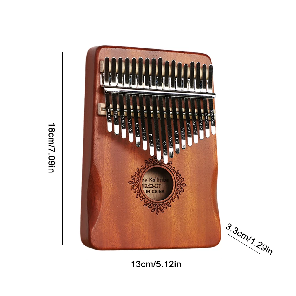 8/17Keys Mini Wooden Kalimba High Quality Exquisite Finger Thumb Piano Marimba Musical Instrument for Kids and Adults Beginners view 6