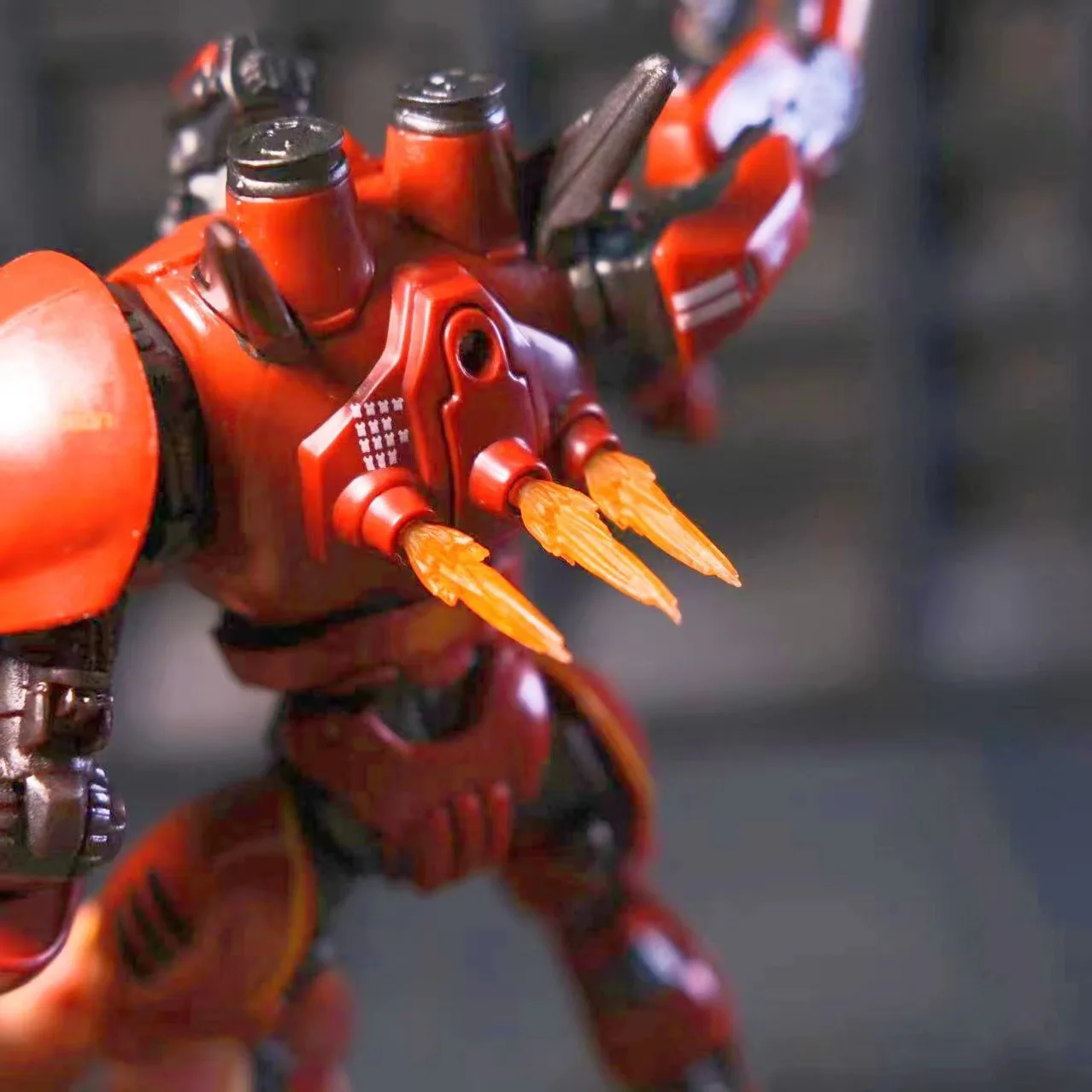 Novo carmesim typhoon galvanoplastia luminosa edição de luxo figura ação modelo robô brinquedo ornamento desktop menino presente aniversário