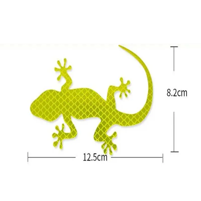 Car sticker reflectorized gecko warning sticker reflective car decoration car exterior accessories