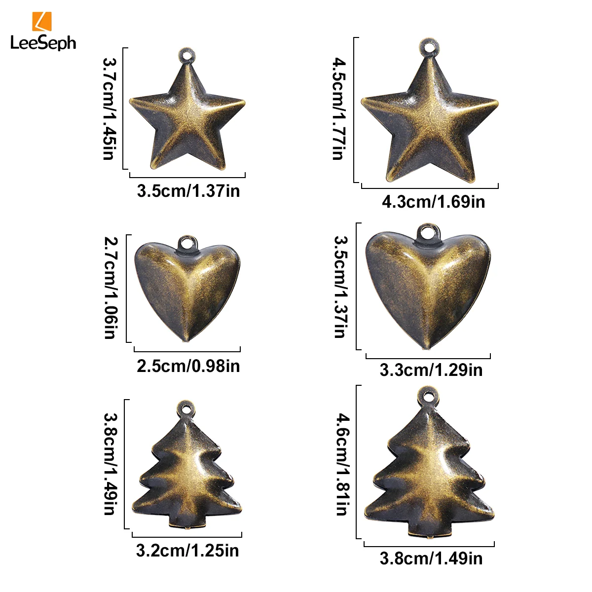 أجراس عيد الميلاد الصغيرة، أجراس معدنية مزخرفة عتيقة لشجرة عيد الميلاد مع فتحة تعليق، لتزيين مهرجان الزفاف لصالح DIY