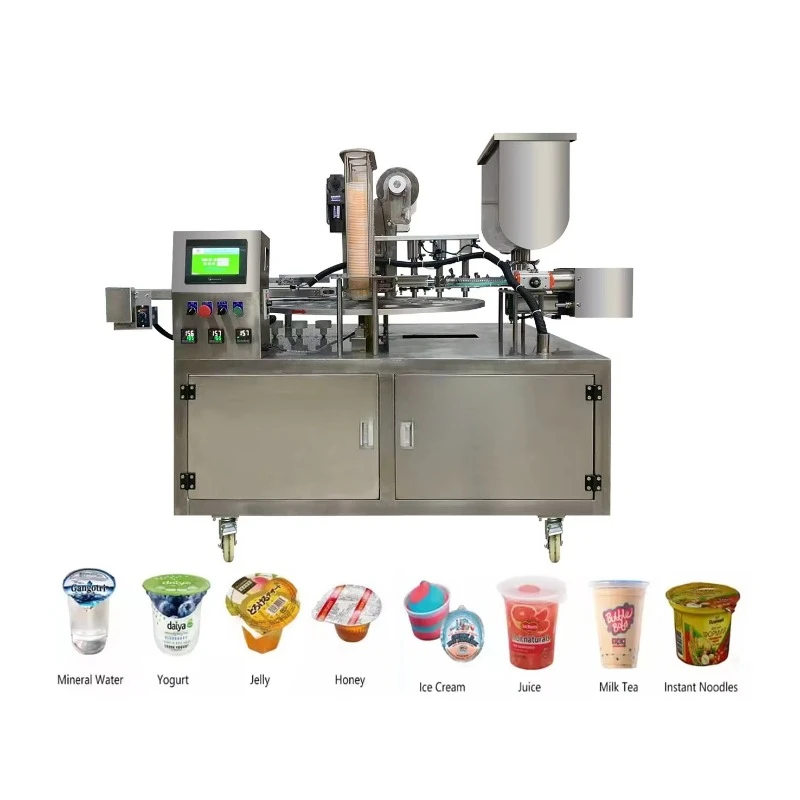 Customized Instant Noodle Sealing Machine Table Top Cup Fully Automatic