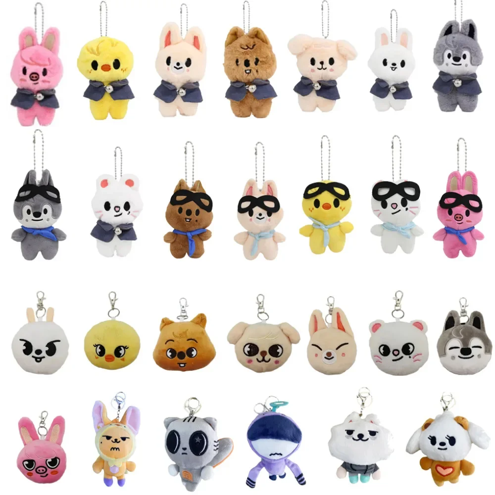 Skzoo Plush Keychain Kpop TXT Plush Doll Cartoon Stuffed Animal Plushies Toys Kawaii JYP Adults KZ Fan Keychain Pendant Kid Gift