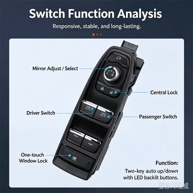 83071-FL070 LHD For 2018-2023 Subaru Crosstrek XV Forester Driver Side Front Window Control Switch 83071-SJ530 RHD