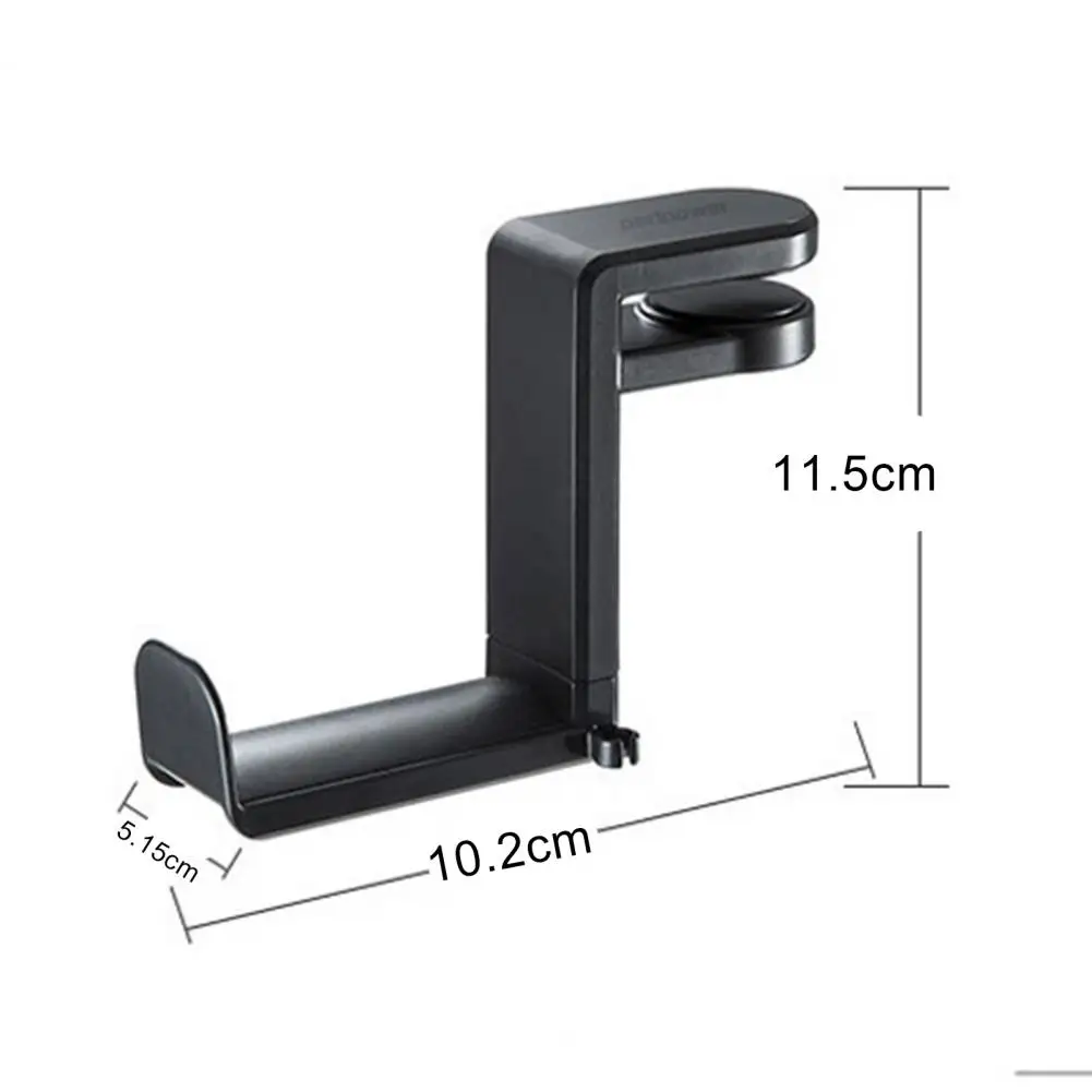 Headphone Stand with Soft Rubber Pads 360 Degree Rotatable Headphone Stand with Cable Organizer under Desk Clip for Headphones