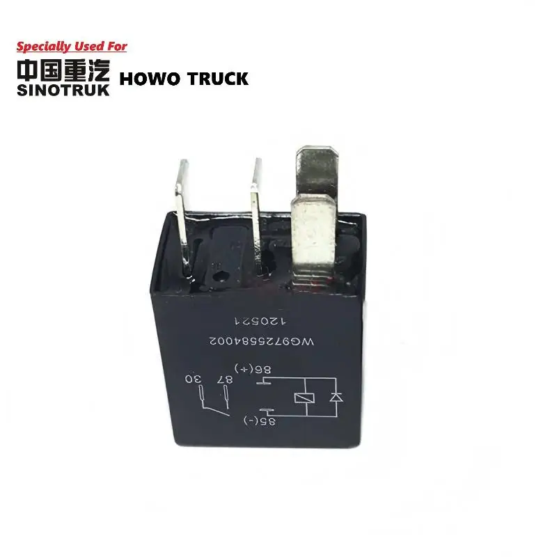 Original Quality 20A Relay (Normally Off) Relay WG9725584002 (Four-Plug) Specially Used For CNHTC HOWO Truck