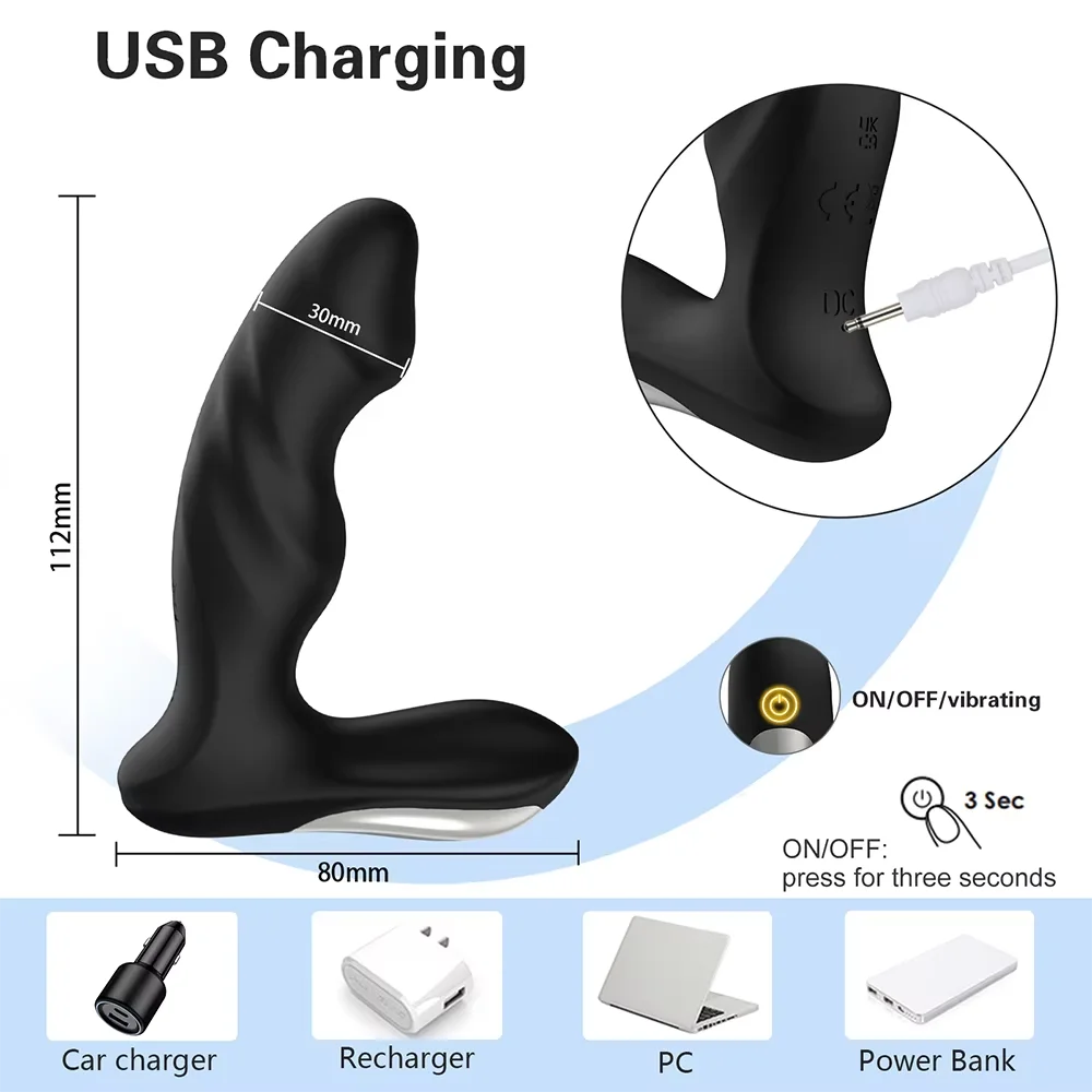 APP Control Male Wiggle Prostate Massager for Men Gay Anal Vibrator Dildo Swing Women Vagin Stimulator Butt Plug Adult Sex Toys - Image 5