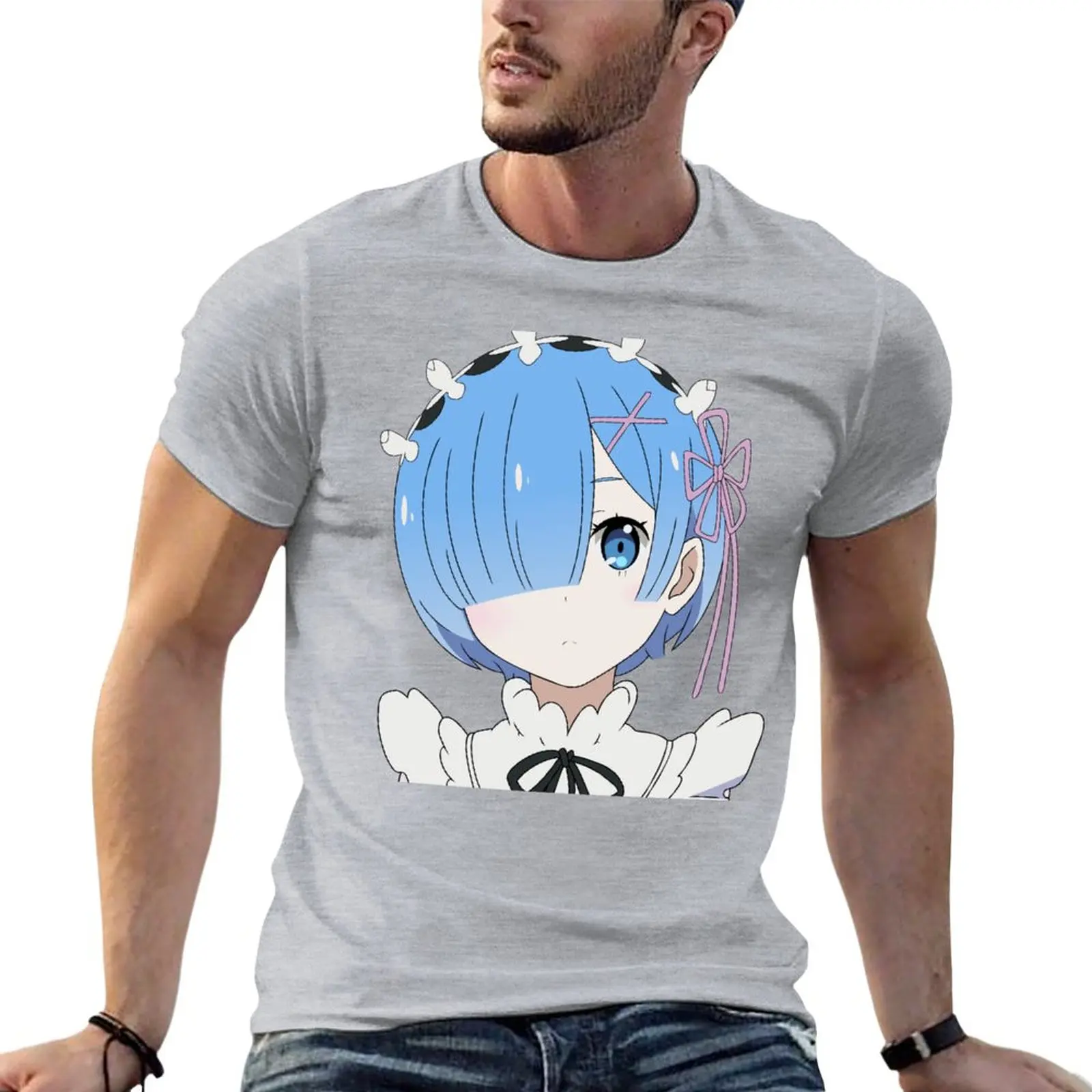 Re: Zero - Rem [no background] T-Shirt shirts graphic tees kawaii clothes Aesthetic clothing men t shirt