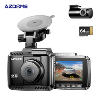 AZDOME GS63H Pro Dash Cam 4K Front Cam AHD 1080P Rear Cam Built-in GPS WiFi Car DVR 2.4 inch IPS Screen 24 Hours Parking Monitor