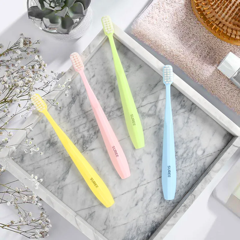 Adult household cleaning toothbrush advanced soft bristle gum protection toothbrush