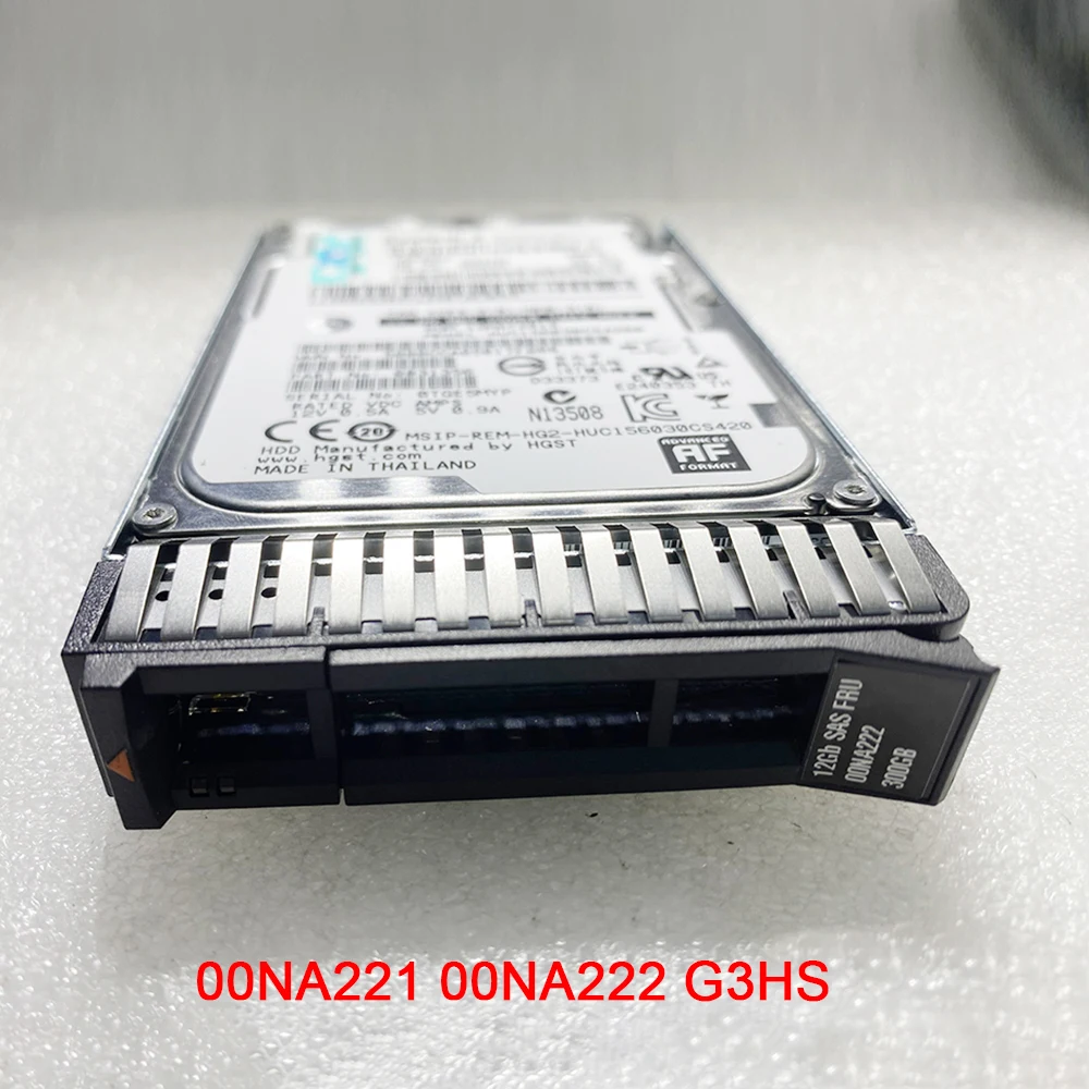 For IBM 00NA221 00NA222 G3HS 12G X3650M5 X 300G 15K SAS 2.5