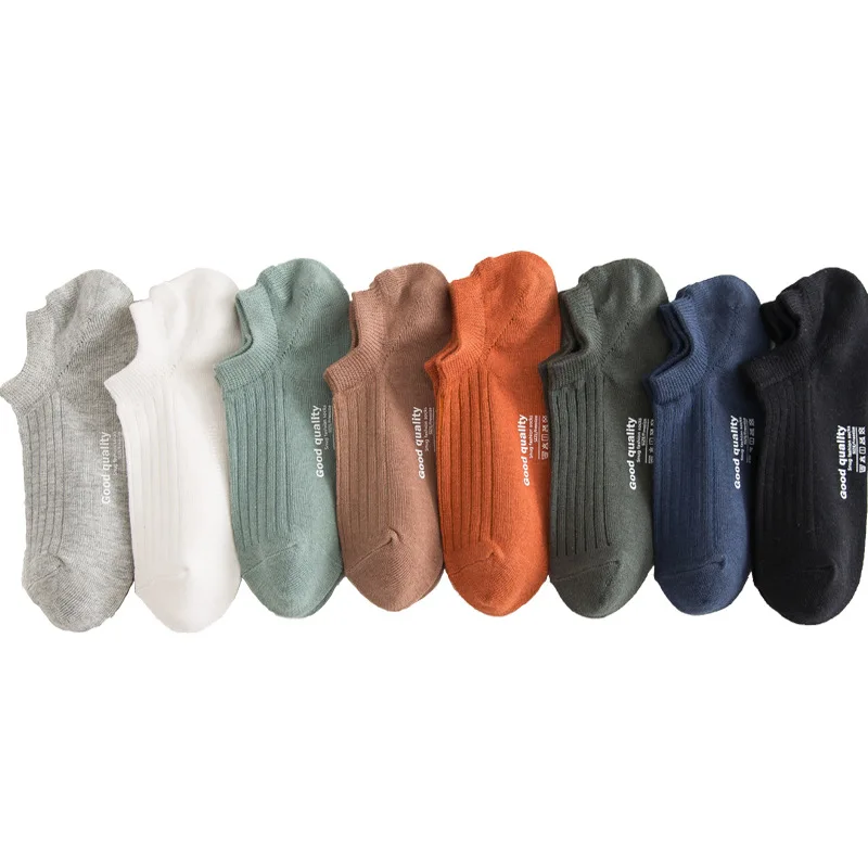 Xiaomi 5 Pairs Man Cotton Short Socks Fashion Breathable Mesh Men Comfortable Solid Color Casual Ankle Sock Pack Male Fashions