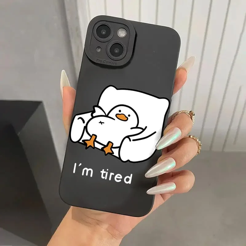 

Cartoon Duck Pattern Phone Case For Samsung Galaxy A16 A56 A15 A55 A54 A53 A36 A33 A26 S25 Ultra S24 FE S23 Plus S22 S21 Cover