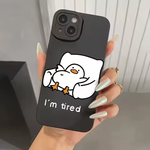 Cartoon Duck Pattern Phone Case For Samsung Galaxy A16 A56 A15 A55 A54 A53 A36 A33 A26 S25 Ultra S24 FE S23 Plus S22 S21 Cover