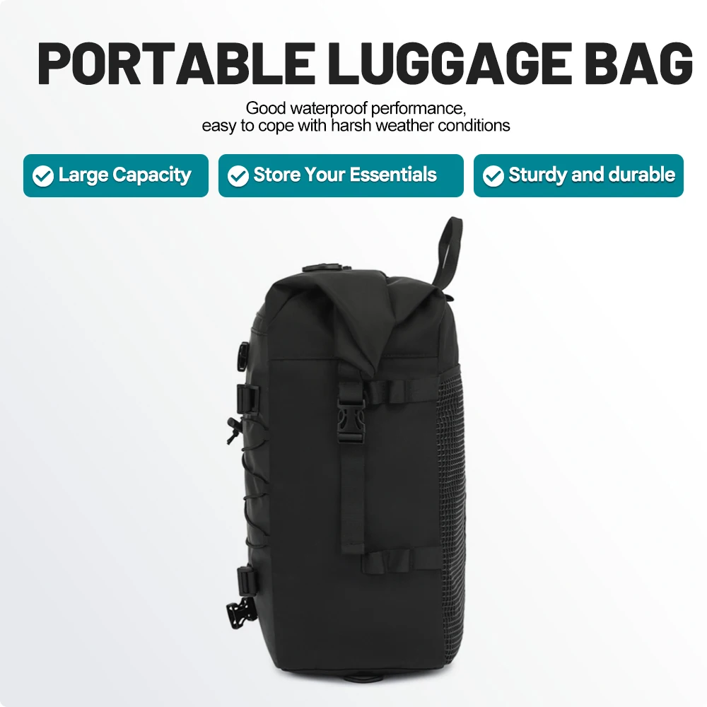Motorbike Motorcycle Luggage Pack Multi-Function Waterproof Motocross Rear Seat Bag 10L 20L 30L Outdoor Motorbike Riding Pack