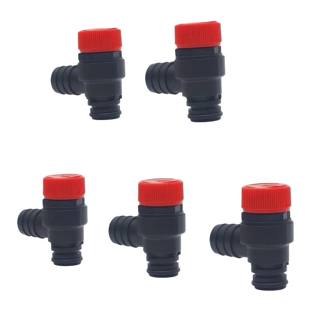 For Overheating Protection Heating Pressure Relief Valve Boiler Overpressure Valve Black Robust ABS Construction