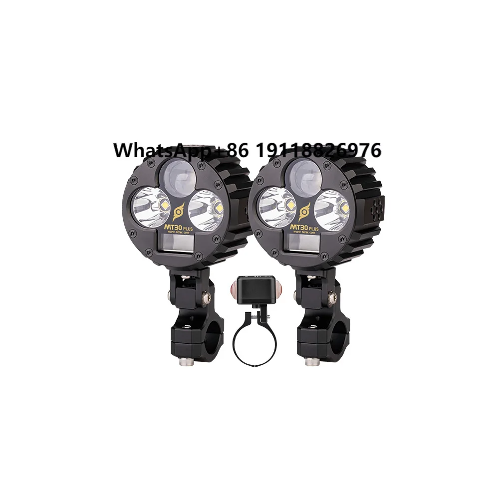 

Ferei MT30pro 120W LED Headlight 15000LUMENS Auxiliary Spotlight & Flood Beam for Motorcycles & Bicycles Battery Powered