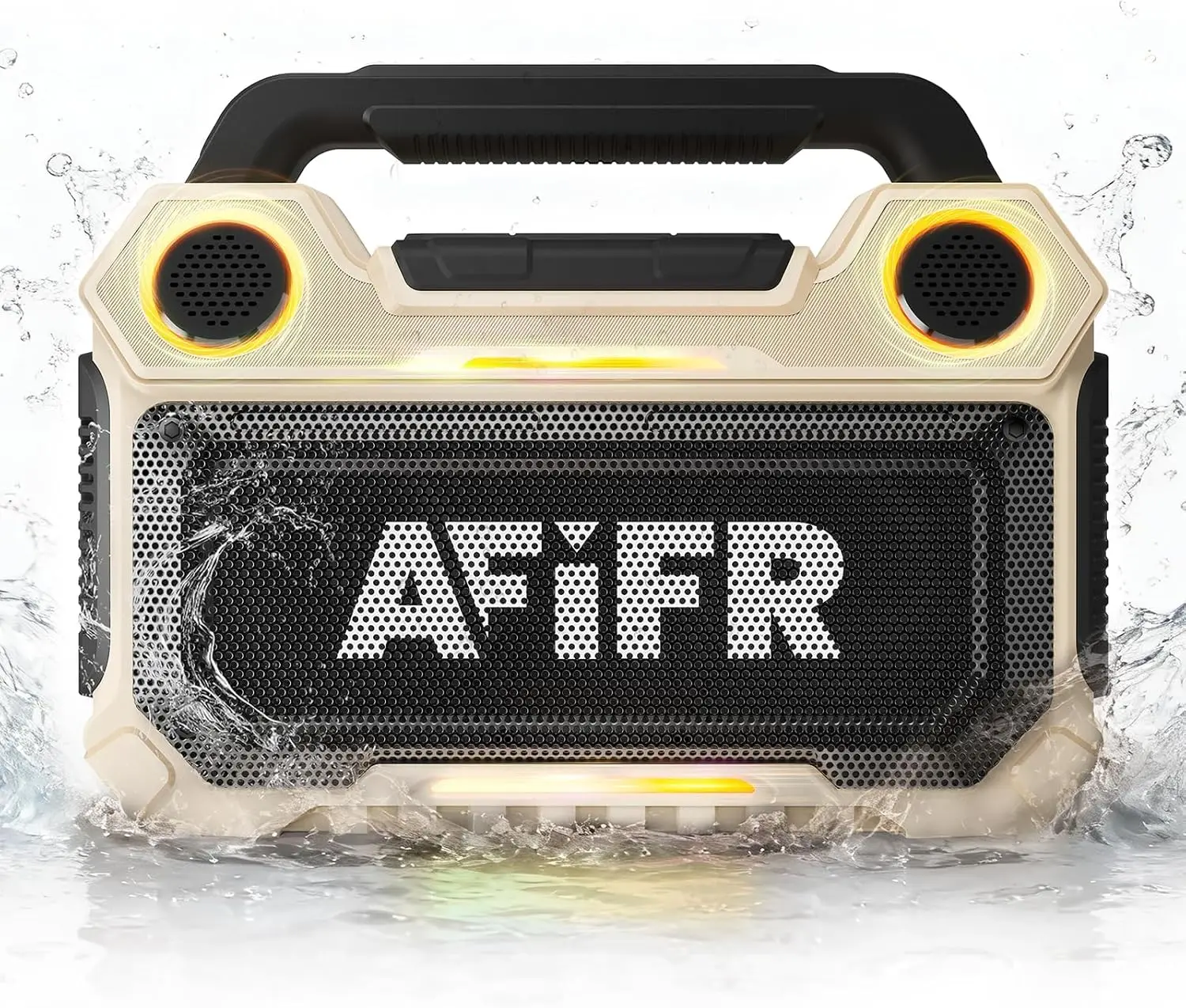 

Outdoor Bluetooth Speaker, 160W Loud Bass! Rugged, IP67 Waterproof, 24H Playtime with Lights, Wireless TWS Pairing Portable Spea