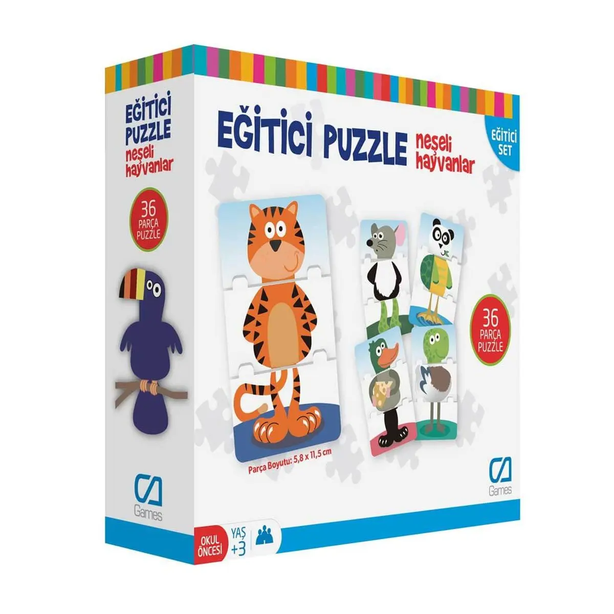 CA.5028 CA gry Puzzle edukacyjne wesołe zwierzęta