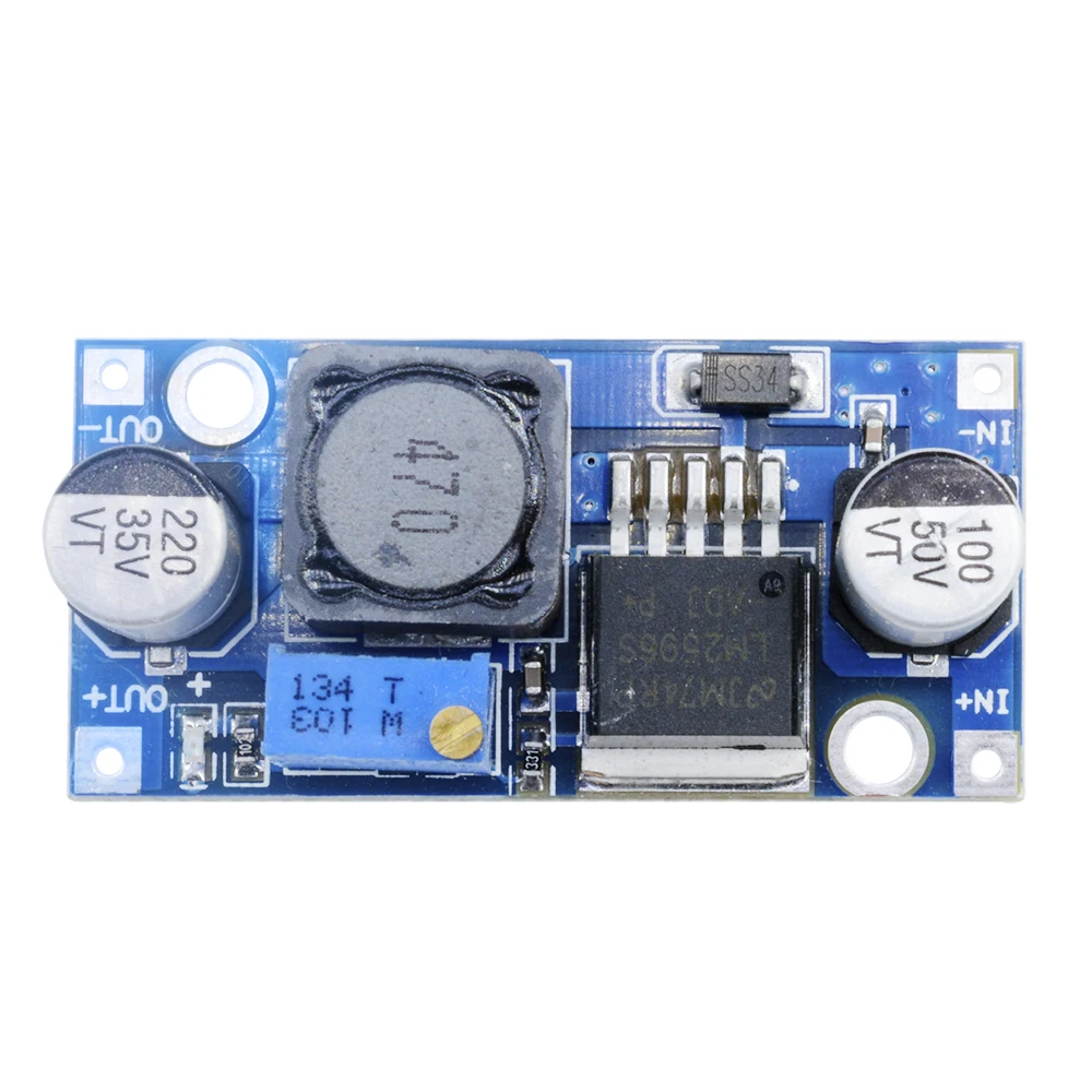 LM2596 DC-DC Step-down Power Supply Module 3A Adjustable Step-down Module LM2596S Voltage Regulator 24V 12V 5V 3V For arduino