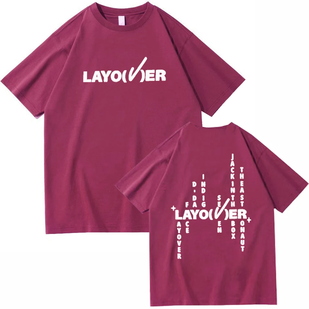 Layover Shirt V Shirt Music Shirt Layover Graphic Tee Gift for Him Gift for Her O-Neck Short Sleeve Shirts