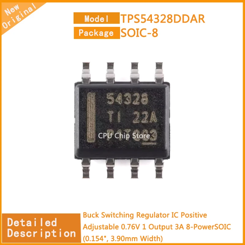 20Pcs/Lot  New Original  TPS54328DDAR  TPS54328  Buck Switching Regulator IC Positive Adjustable 0.76V 1 Output 3A 8-PowerSOIC