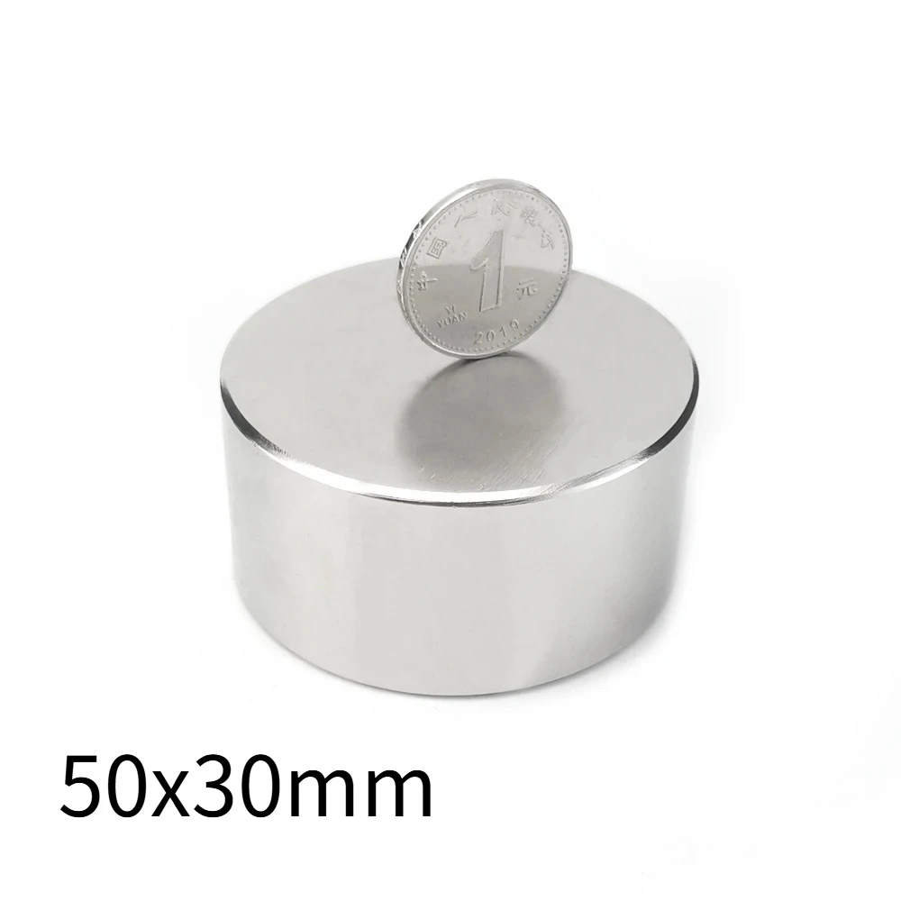 50x30mm Big Round Super Strong  Magnets Rare Earth Circular Magnet For DIY, Building,Crafts 50*30